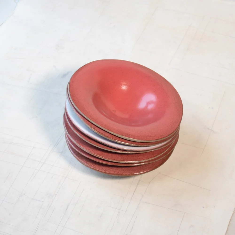 Set of 7 Mola plates - diameter 22 cm
