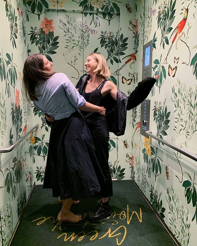 Sydney's best elevator,  stat. 🌱🌿 Had the loveliest birthday drinks with my nearest, dearest friends old and new 🍸👑