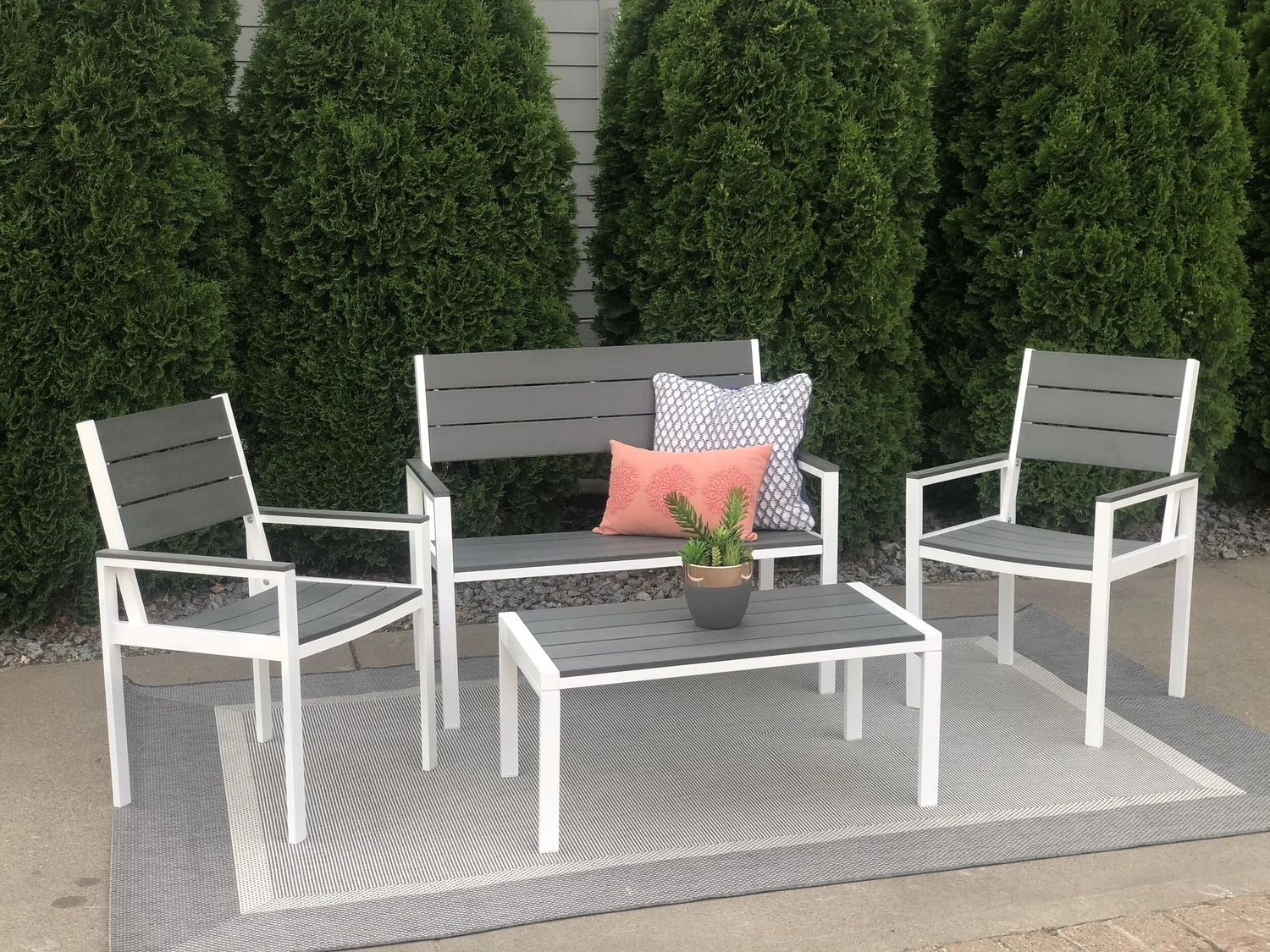 Owen 4 Piece Outdoor Conversation Set Meldecco Patio Furniture