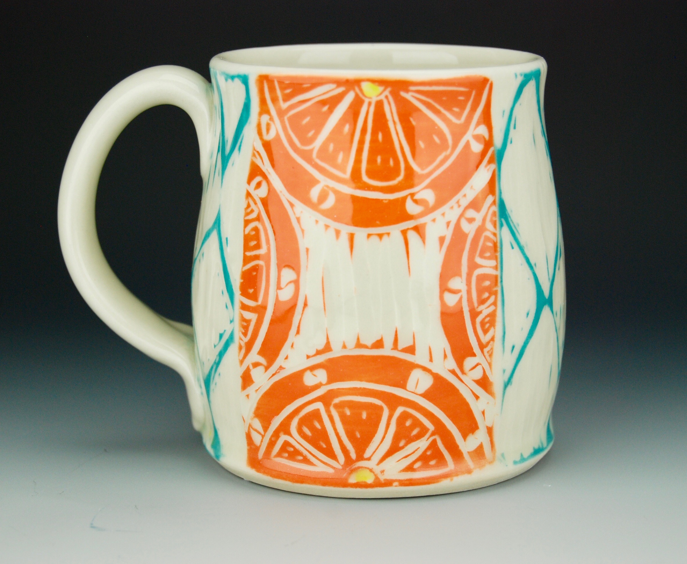 Orange slice mug