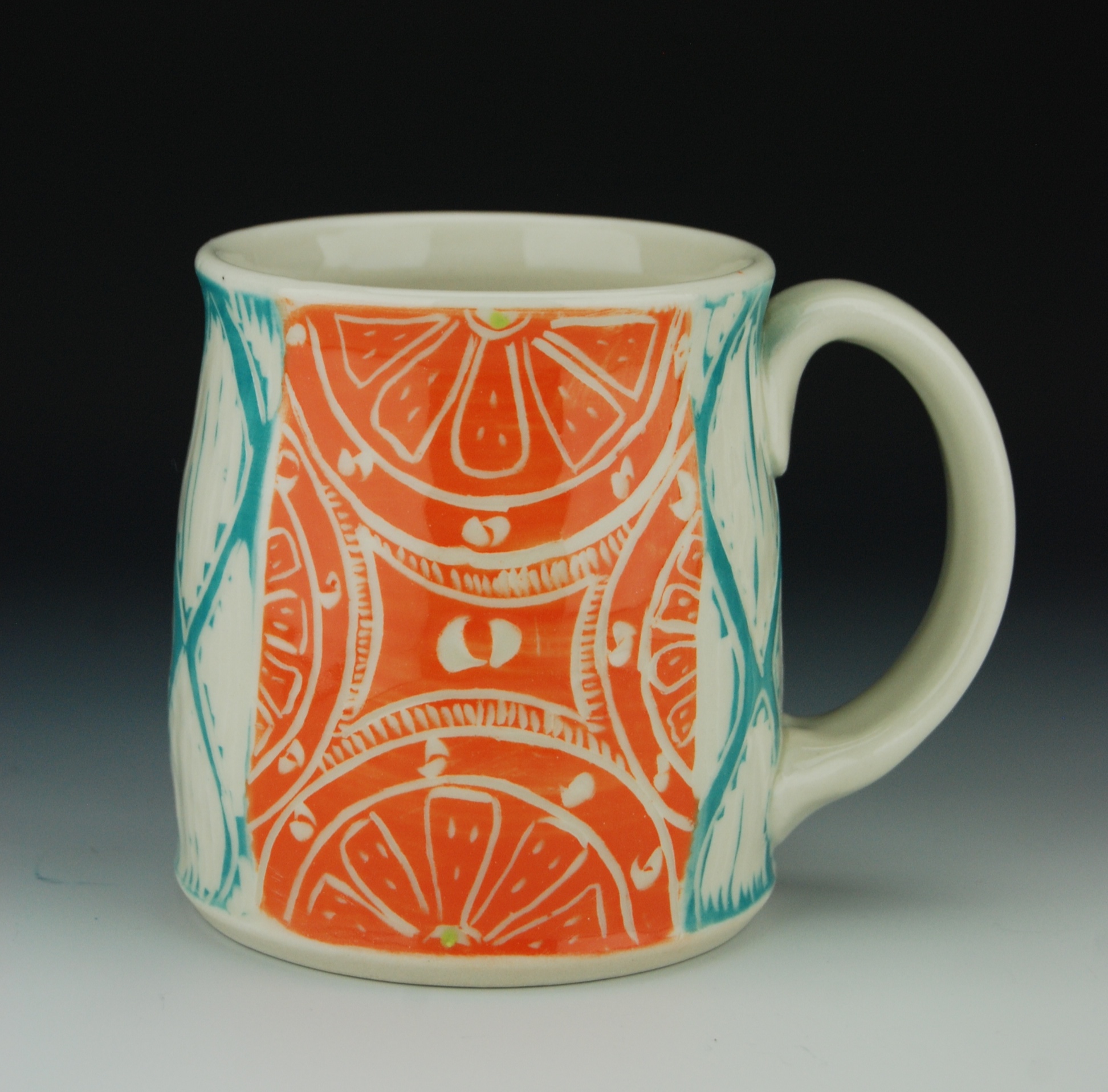 Orange slice mug