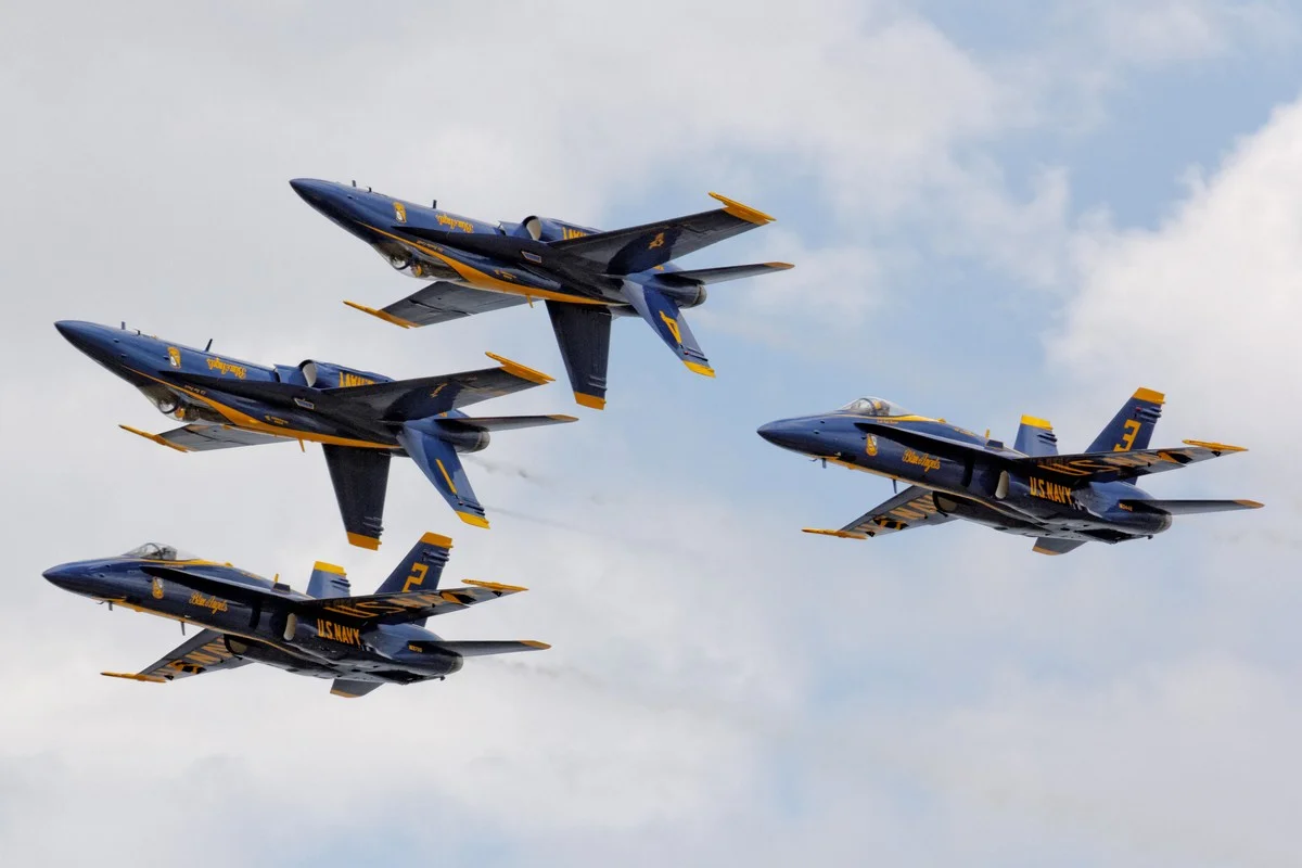 The US Navy Blue Angels