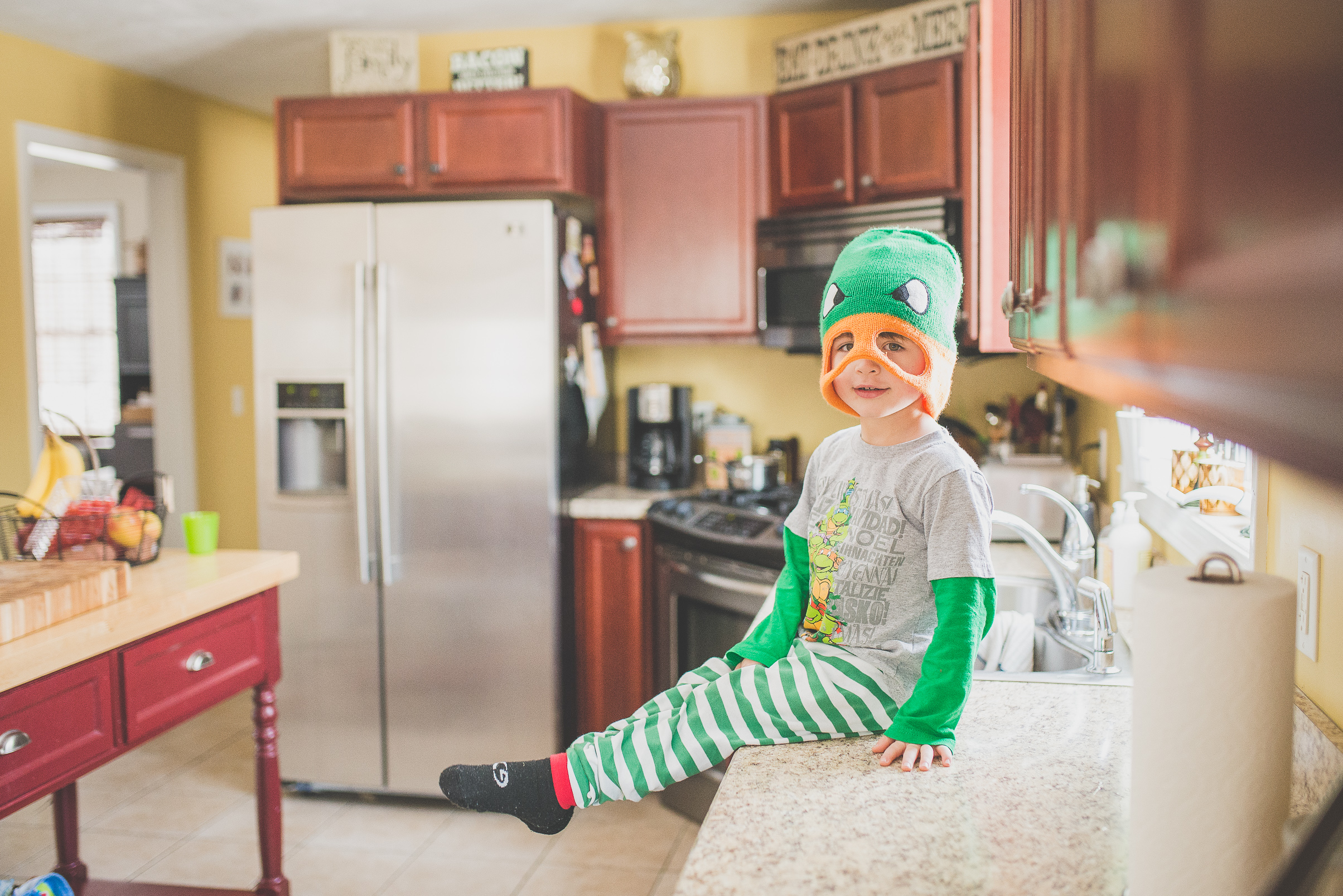 "inja turtles" are his favorite.