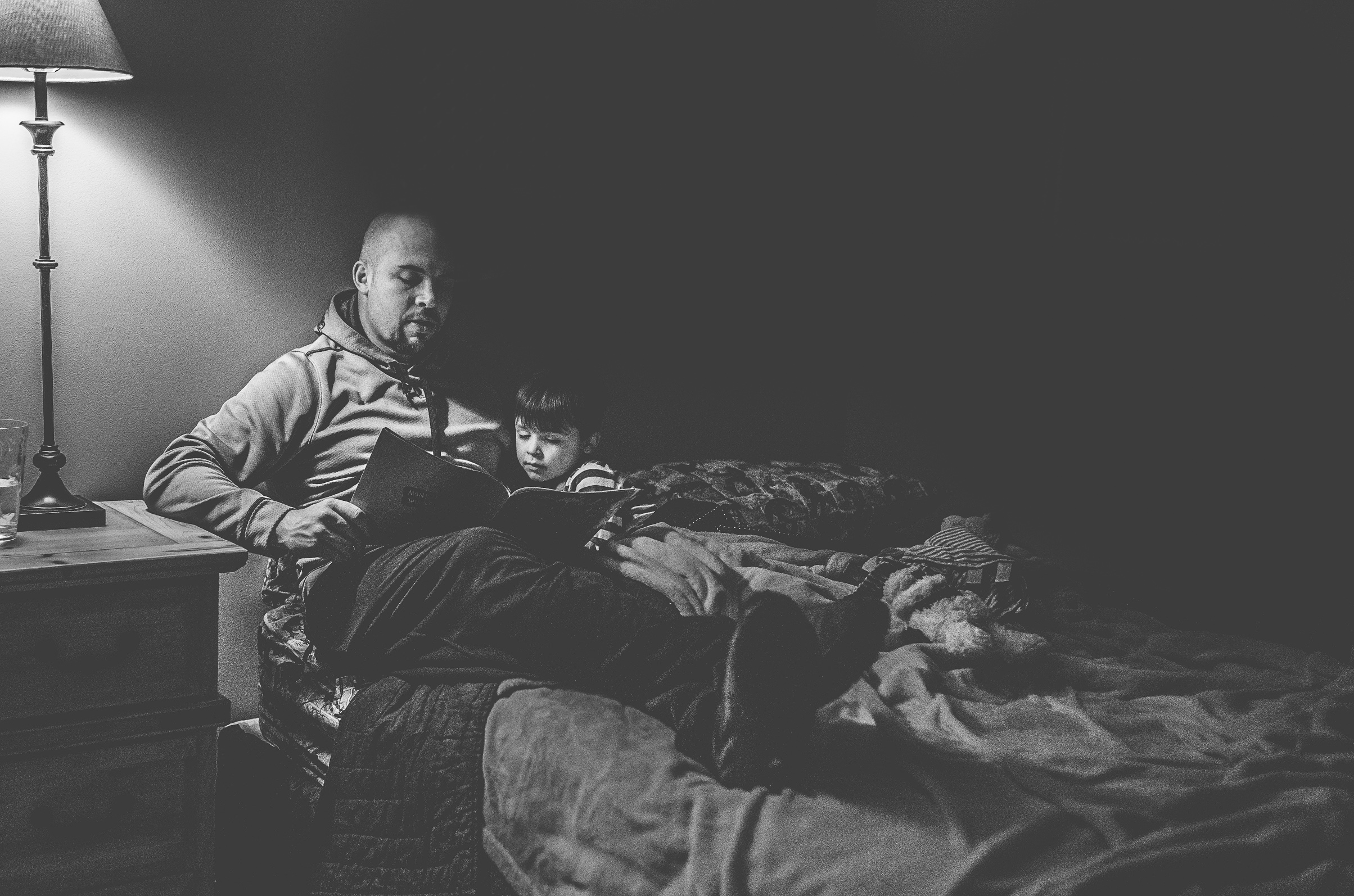 story time... every single night before bed. this image is special to us <3