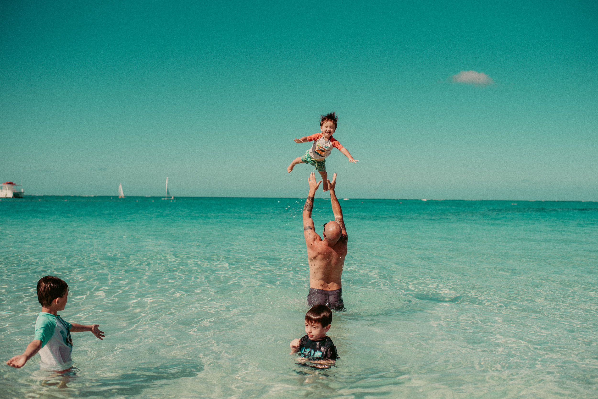 Swim at grace bay beach