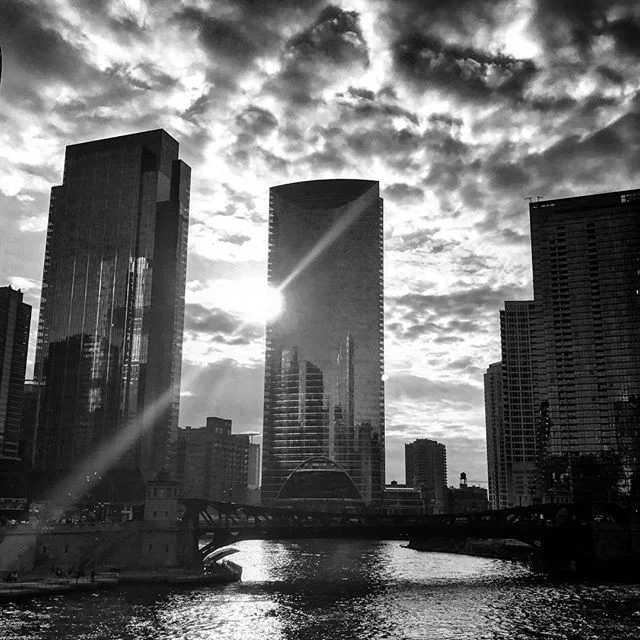 bridge over troubled water. no, really.. don't ever go in the river it's disgusting. #chitown