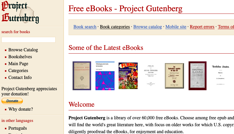 Classic Literature - Project Gutenberg