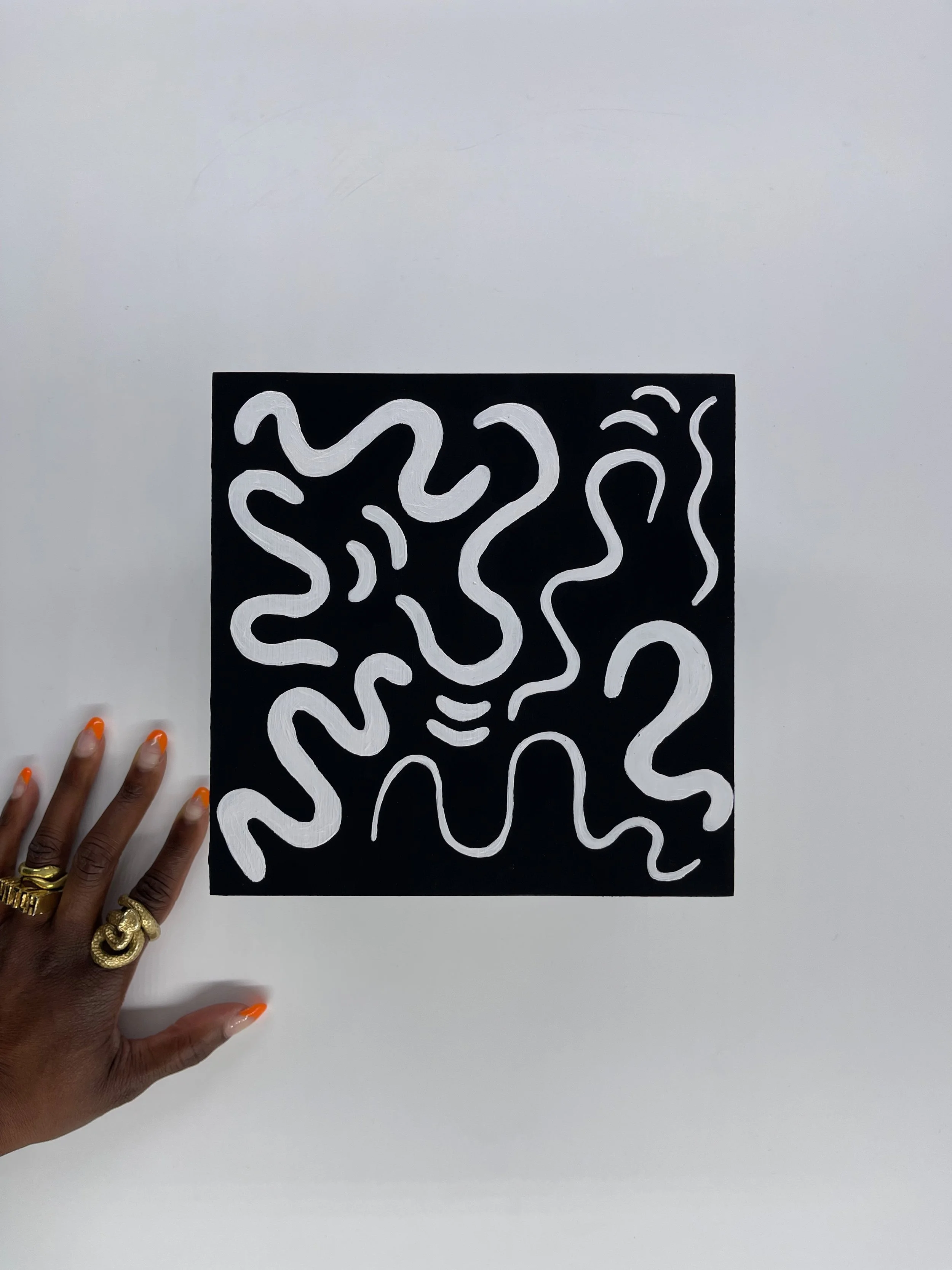 original painting, black artist, queer artist, abstract art