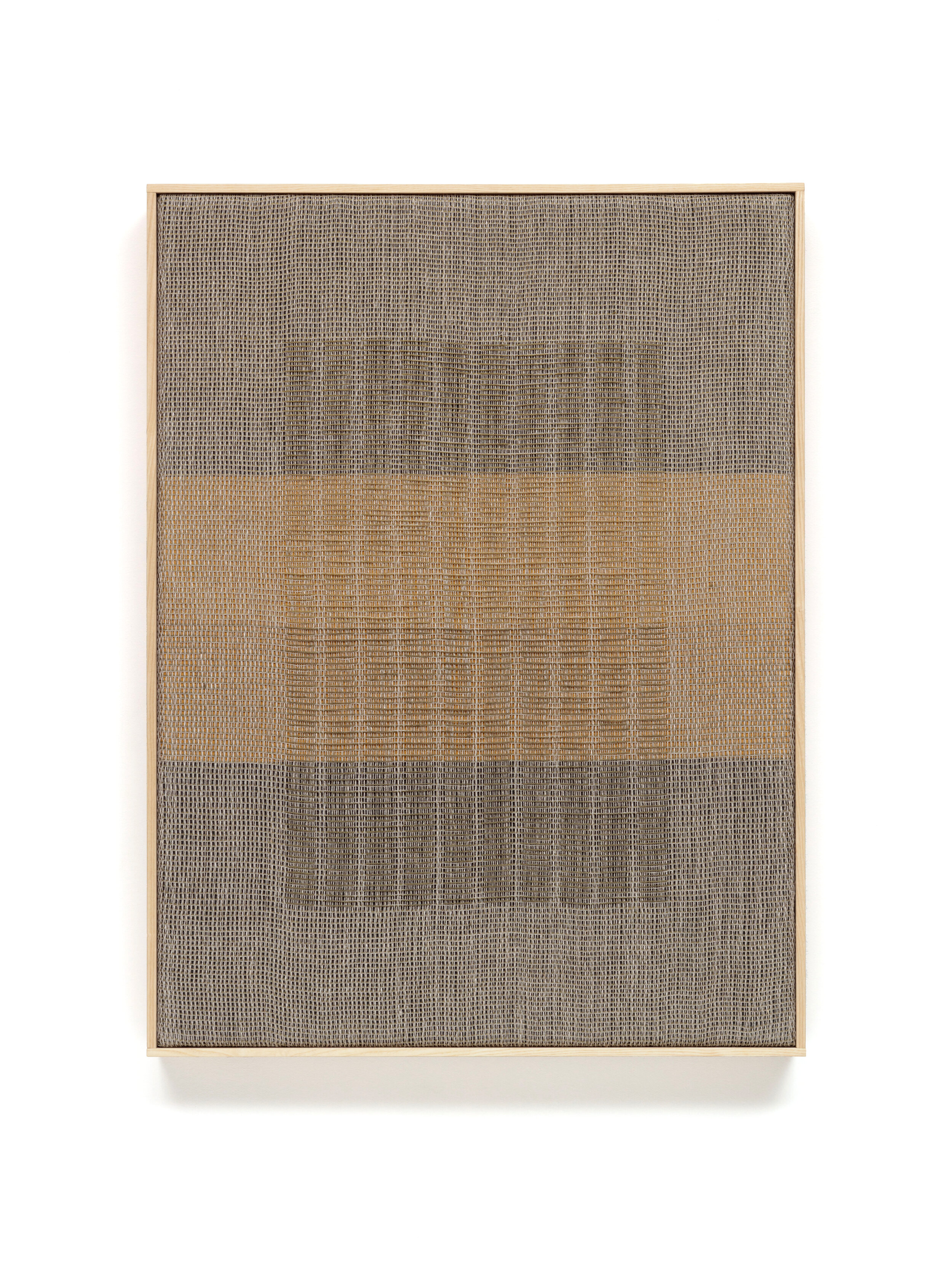 Moss Osage Dash / 18” x 24” /2020 / linen, natural dyes, acrylic