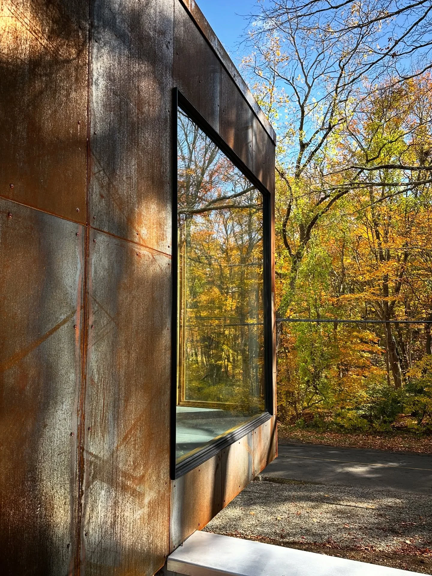 A cantilevered rusty fish bowl&hellip;

- designed by @blockdesignbuild 
- built by @blockdesignbuild 
- interior by @blockdesignbuild 

#designbuild #cantilever #design #addition #glass #cortensteel #blockmdrn #