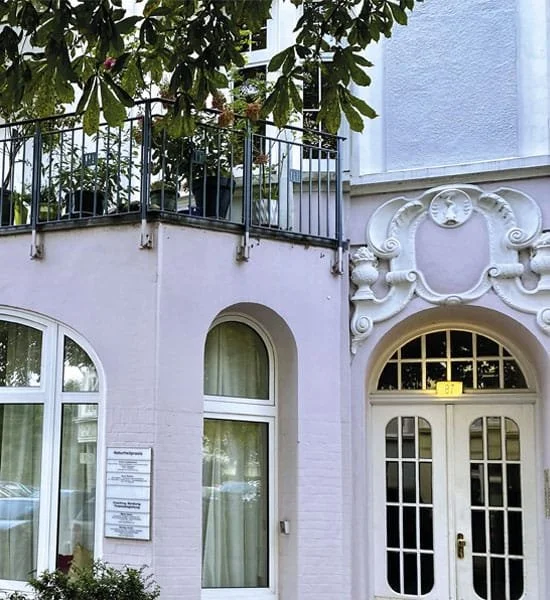 Eingang zu Ayurveda Eppendorf