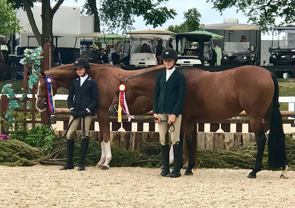 Large Pony Hunter Champion: Grabrielle Sokolow & Kingston Reserve Large Pony Hunter Champion: Ava Peck & Persephone
