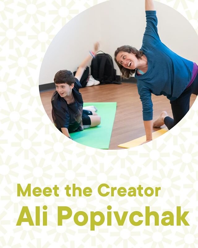 Meet Yugo's creator, @alirosepopper. Ali trained at @kripalucenter, and her years of experience teaching yoga inspired her to create Yugo, a kid-friendly yoga game that teaches children of all ages how to discover yoga their own way and at their own 