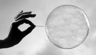 Asset bubbles don't necessarily need an "event" to pop. Asset bubbles can just pop for no identified reason and at any time.