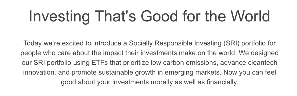 ROBO pressing my emotional, do-good for Mother Earth buttons