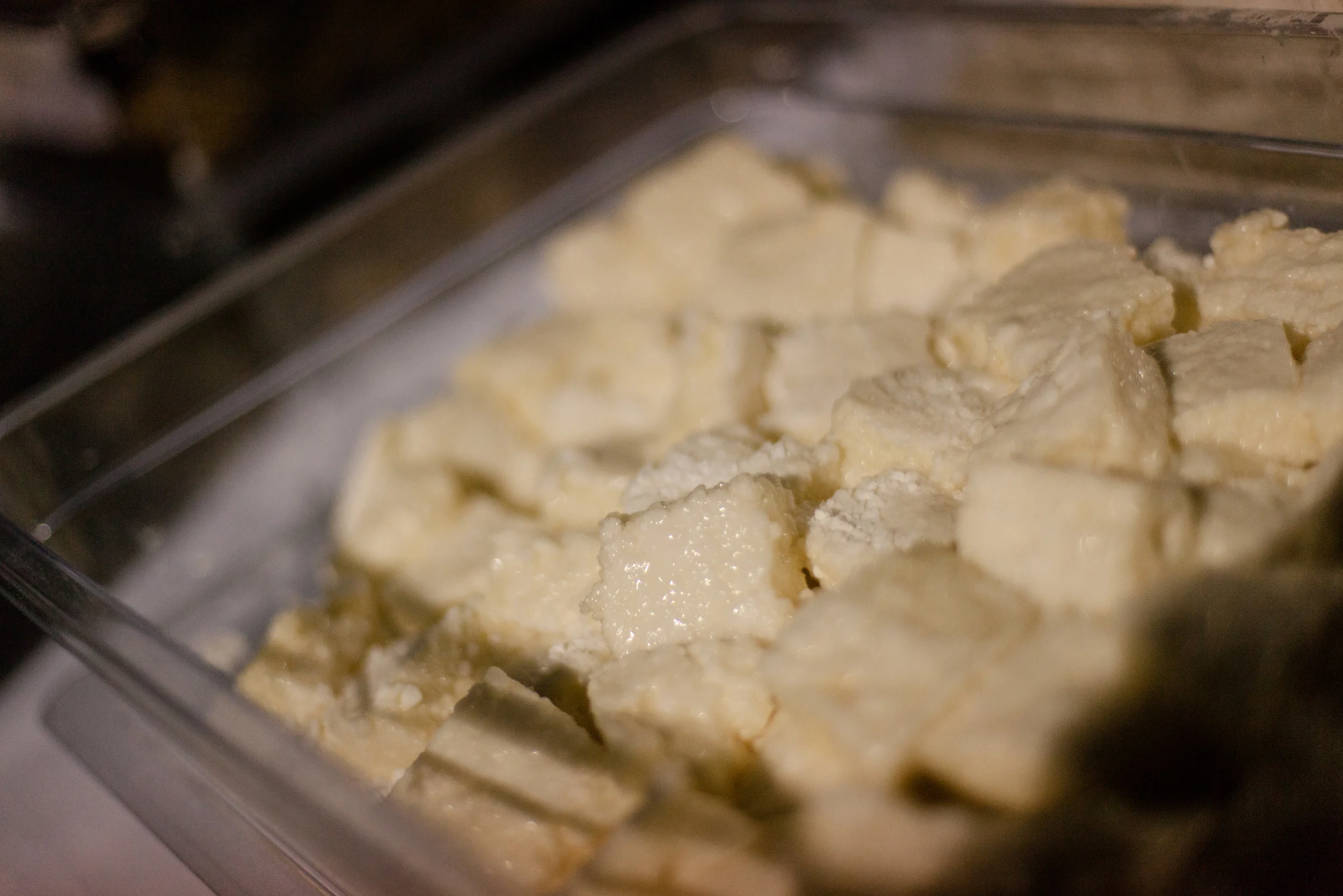 You can see this first corn-syrup free version of our marshmallows melted easily in hot temperatures (campfire included!). Photo by Allison Usavage