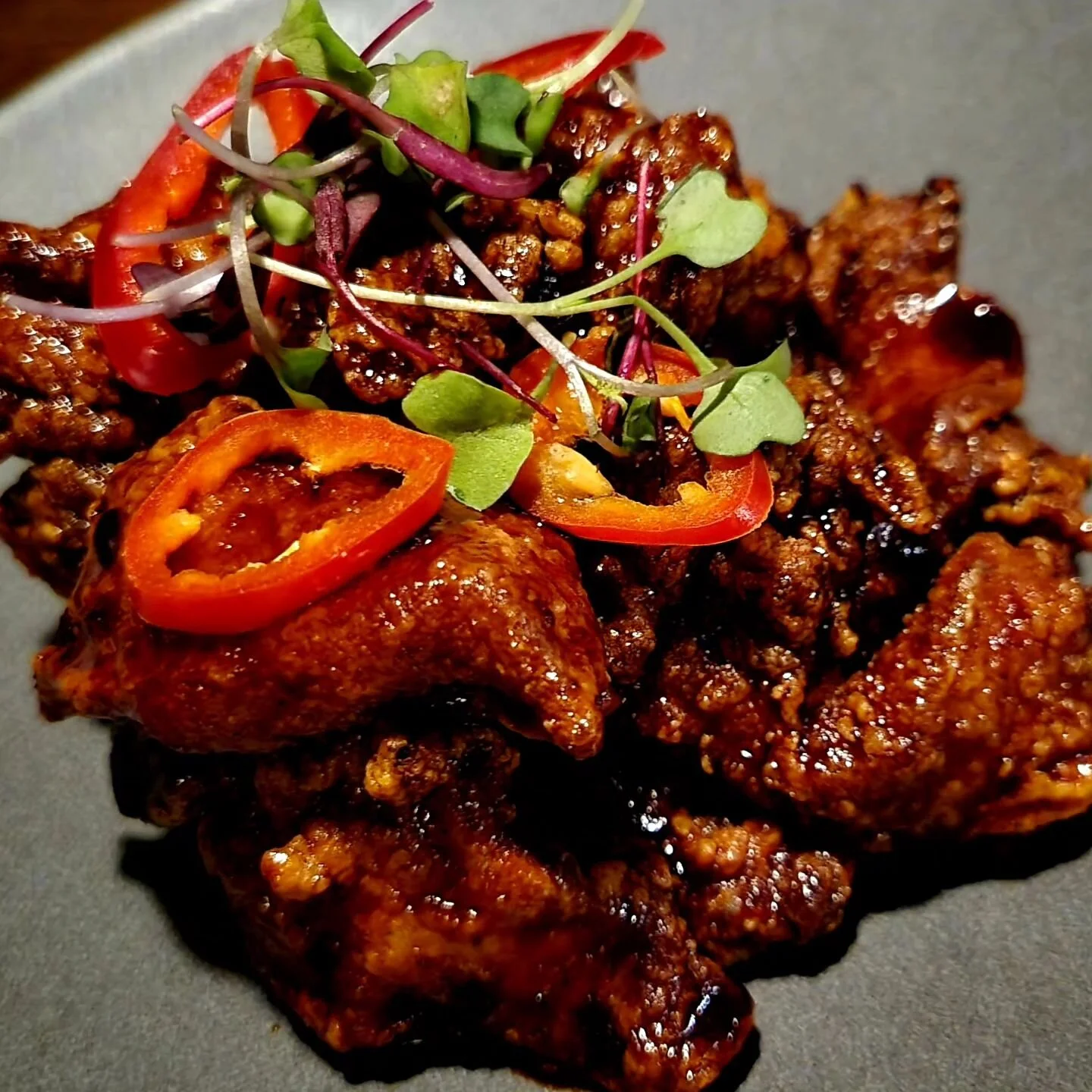 Come and try our secret menu item. Karrage tossed in Tokyo spicy sauce! Our servers fave 😍