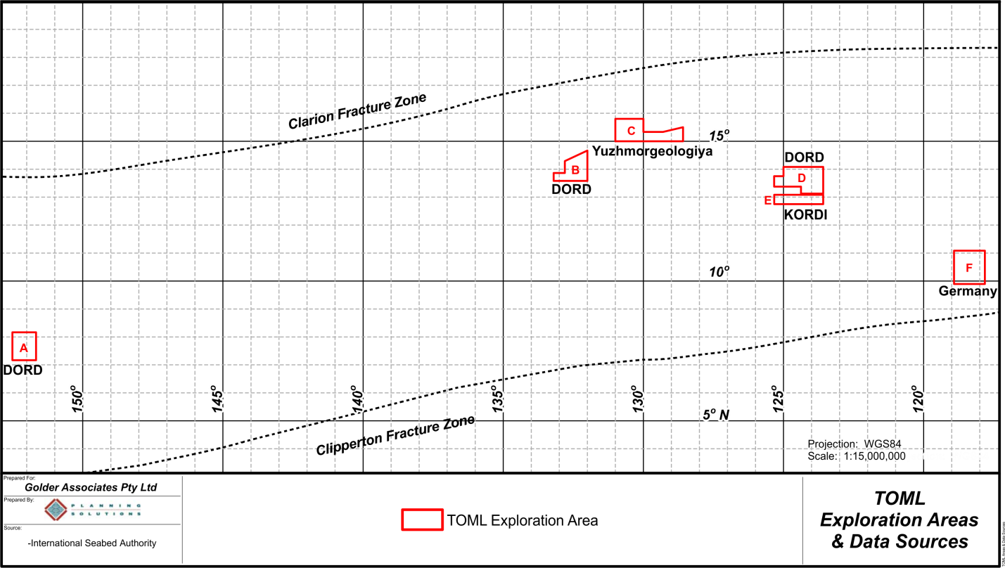 Tonga Offshore Mining Ltd. Seabed Exploration Contract Areas 