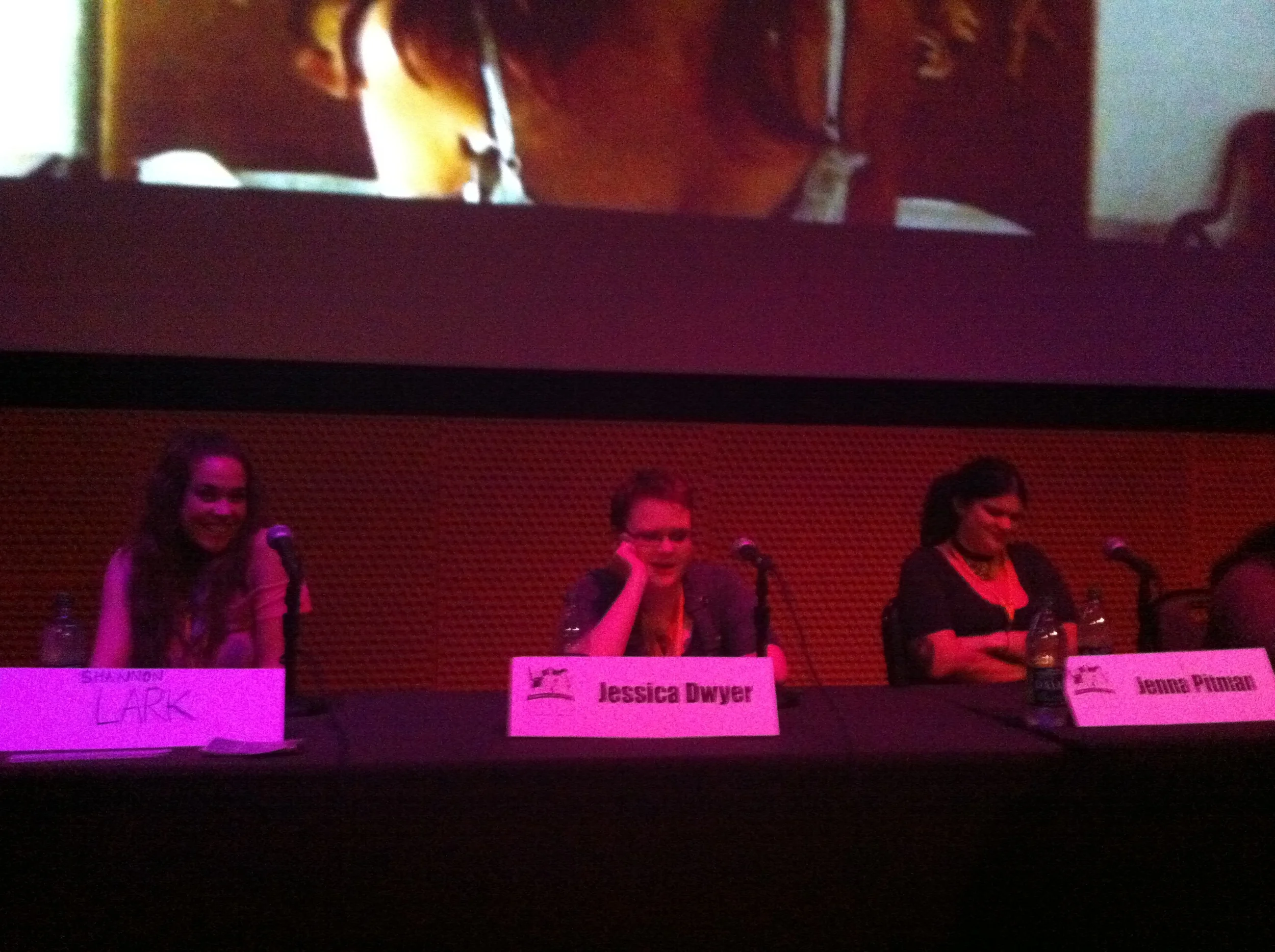 Shannon Lark on a panel at Geek Girl Con. Shot in Seattle, Washington.