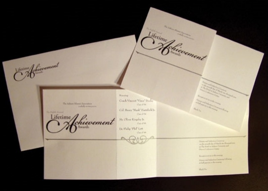 Auburn Alumni Association // Lifetime Achievement Award Invitation