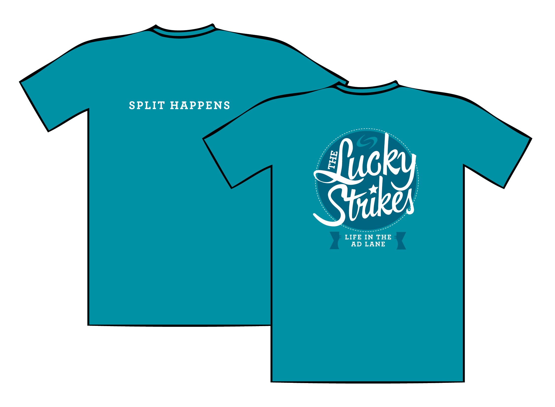 Vintage inspired playful shirts add excitement to a surprise event.
