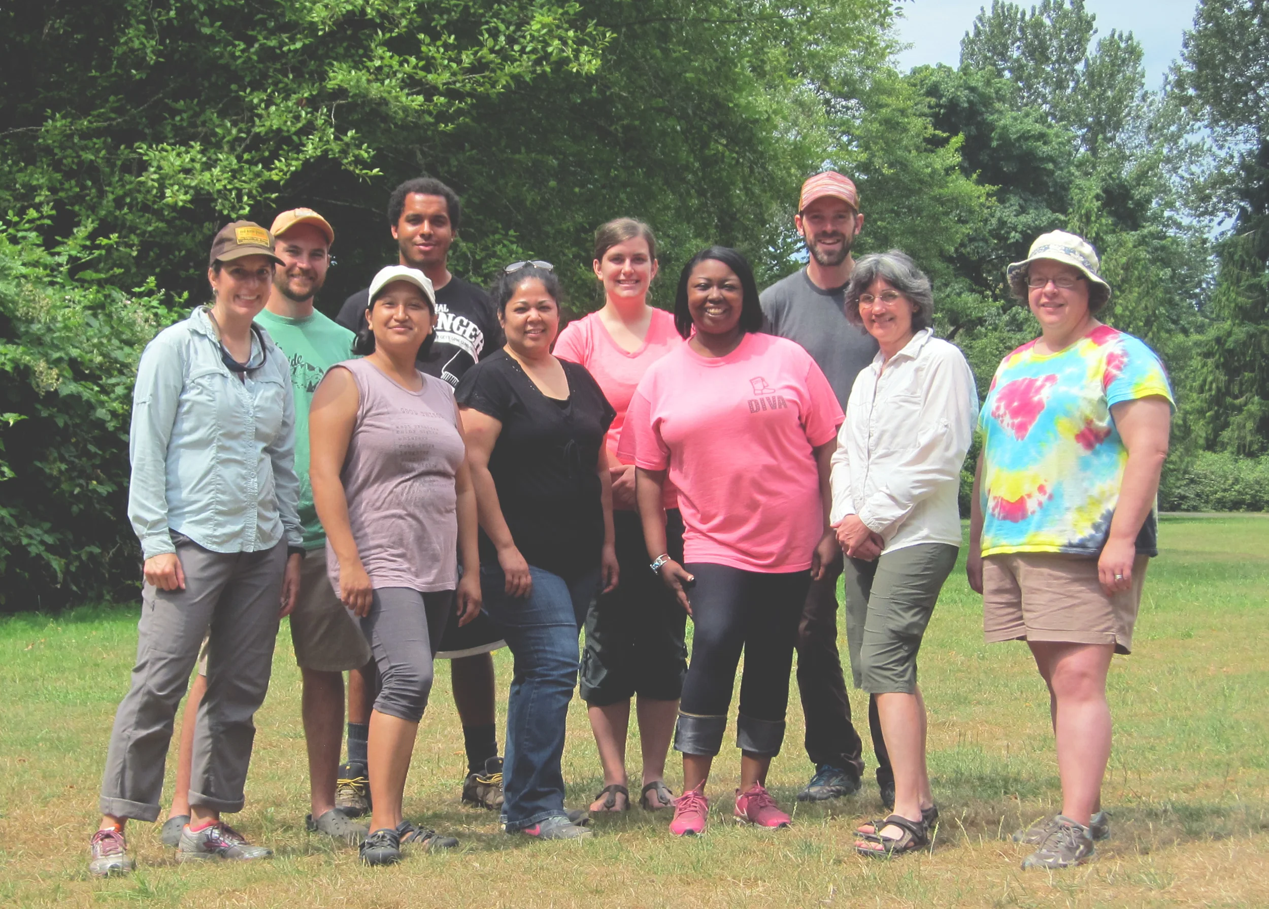  Youth workers during the pre-trip training with Washington Trails Association
