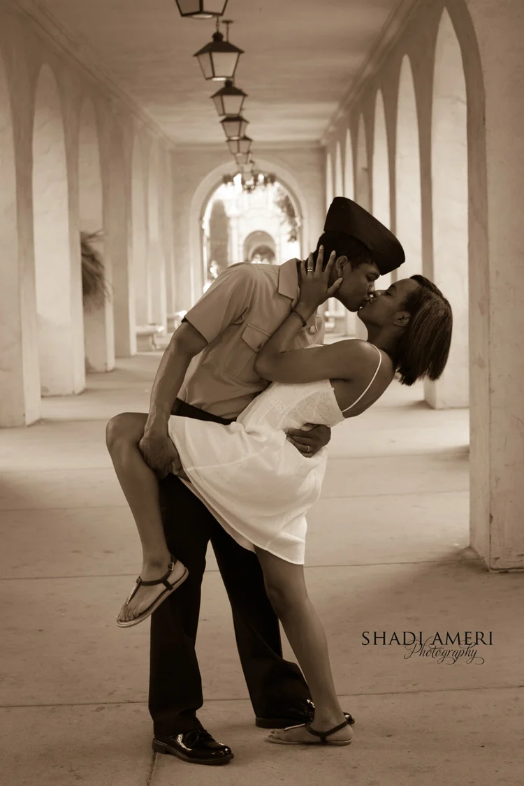 Tiarra+Reggie/Balboa Park/San Diego Engagement Session
