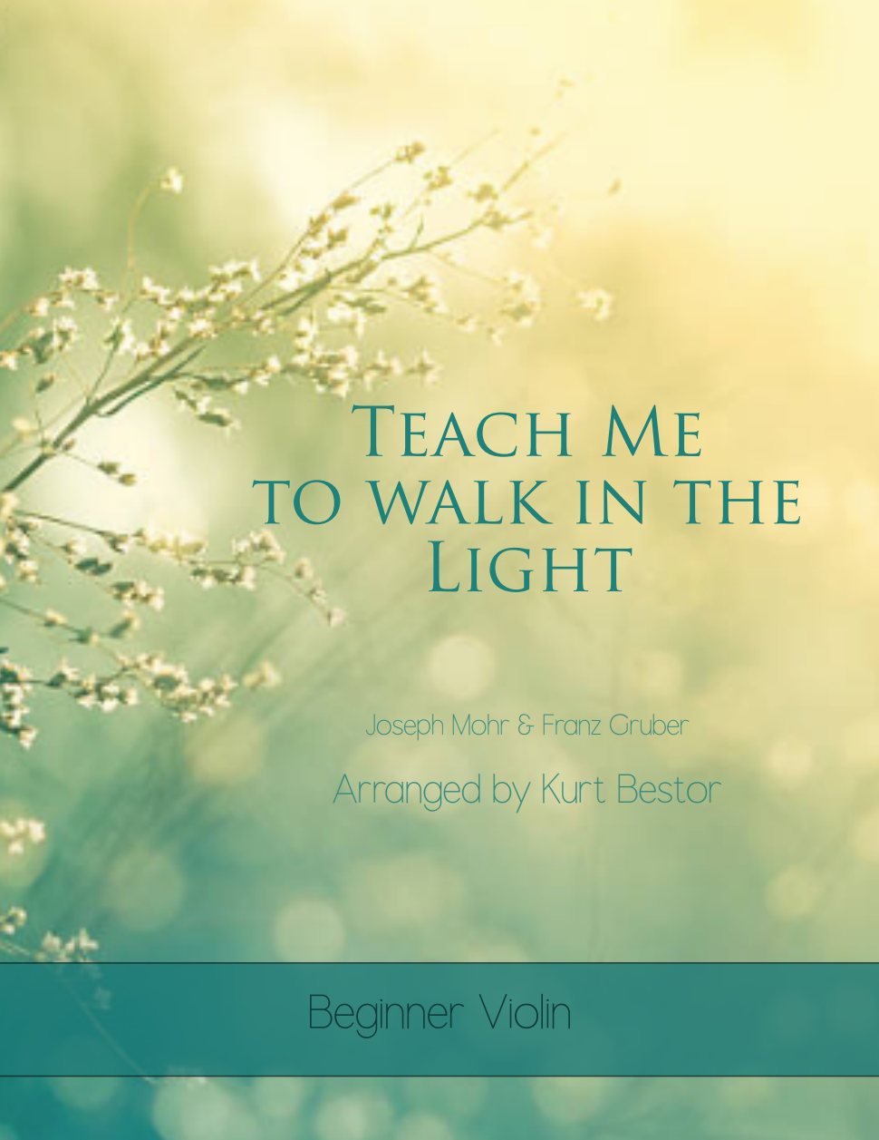 Teach Me to Walk in the Light Violin Sheet Music (Beginner) — Jenny