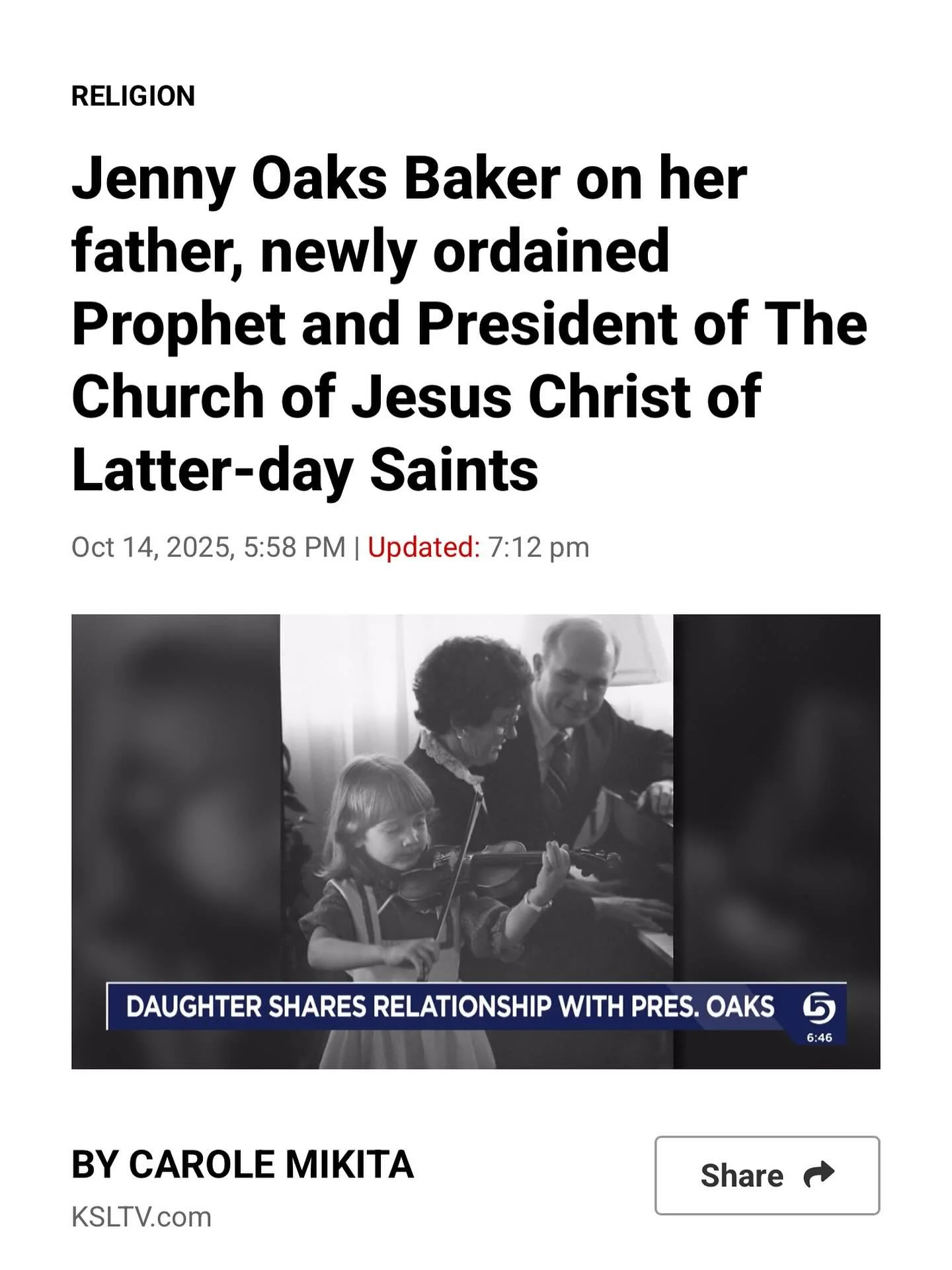 Link to KSL interview in bio.