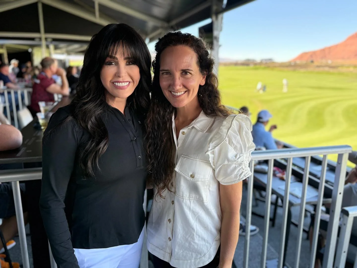 So enjoyable to be at @blackdesertresort yesterday and today for the PGA Bank of Utah Championship. The highlight for me was reconnecting with my dear friend Marie Osmond whom I so admire for the way she has stayed true to her Faith throughout her ca