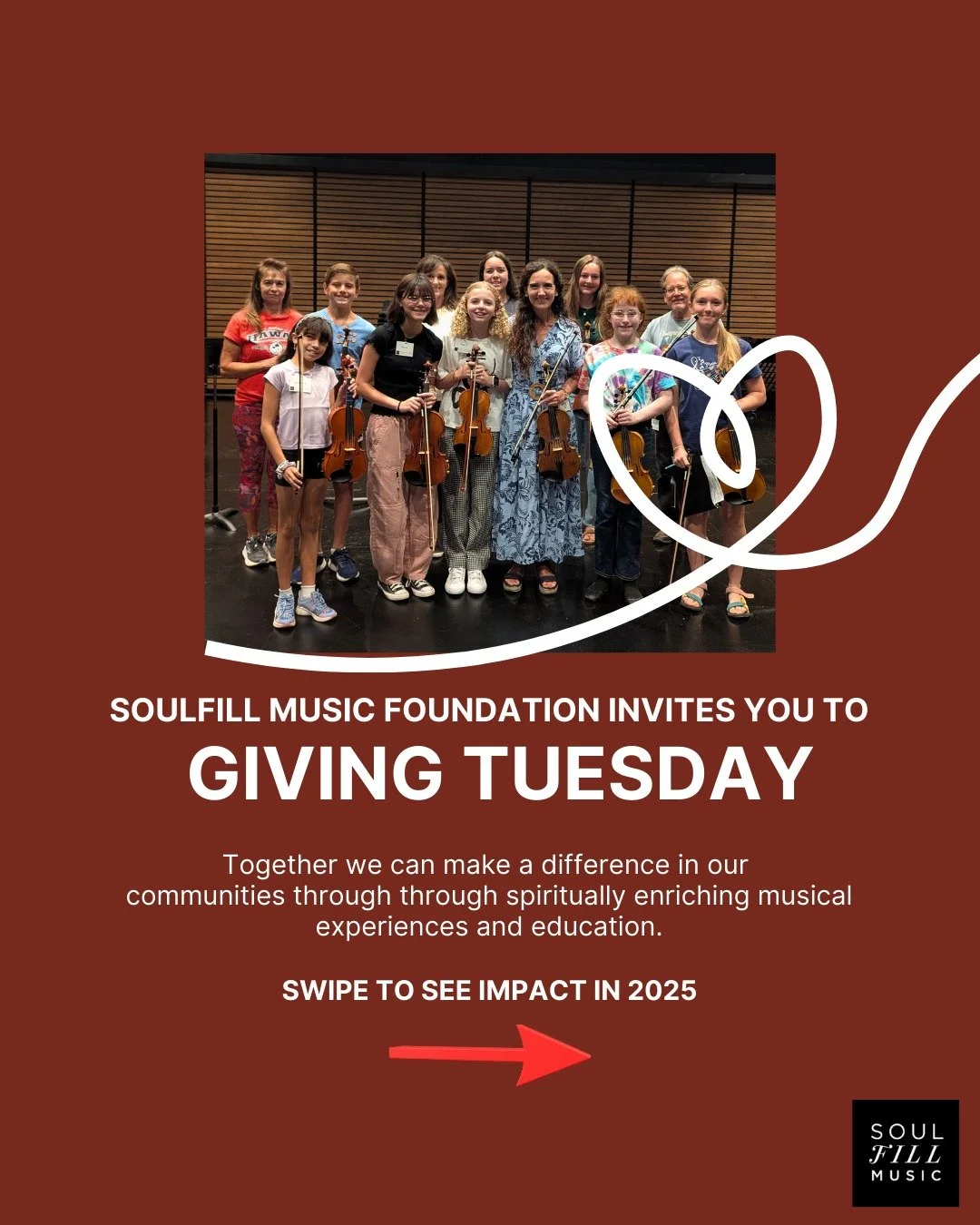 Because of generous supporters like you, @SoulFillMusic Foundation has been able to bring Christ-centered, uplifting musical experiences to communities across the nation. We have already made a huge impact in our first year! We express gratitude to o