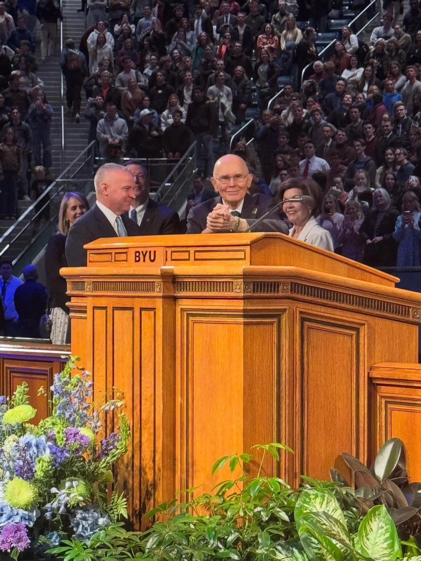 I was so touched today by my father President @dallinhoaks&rsquo; powerful yet tender talk given at BYU today. Be sure to listen to his first public address as our Prophet&mdash;it was so sweet and inspiring and the Spirit was so strong! And then at 