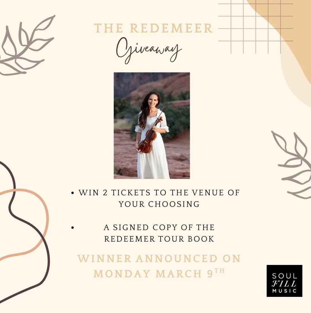 GIVEAWAY TIME! ✨🎟️

I&rsquo;m so excited to give away TWO FREE TICKETS to a venue of your choice on the upcoming Redeemer Tour &mdash; PLUS a signed copy of the book! 

Here&rsquo;s how to enter:

1️⃣ Like this post ❤️

2️⃣ Share to your story &amp;