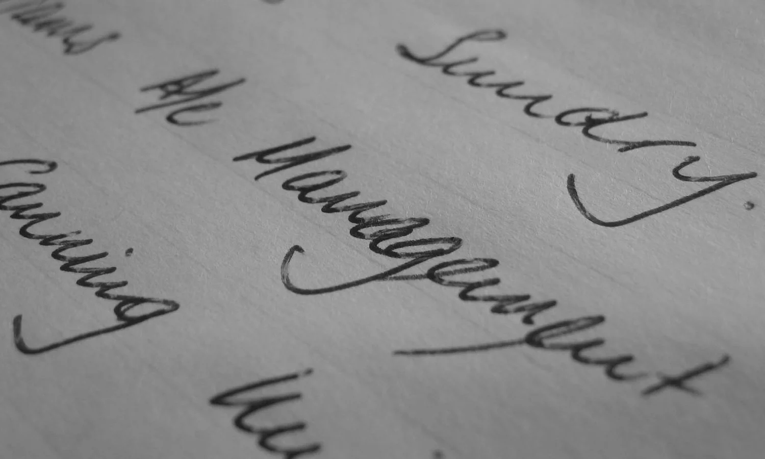 handwriting analysis - fluent and complex writing