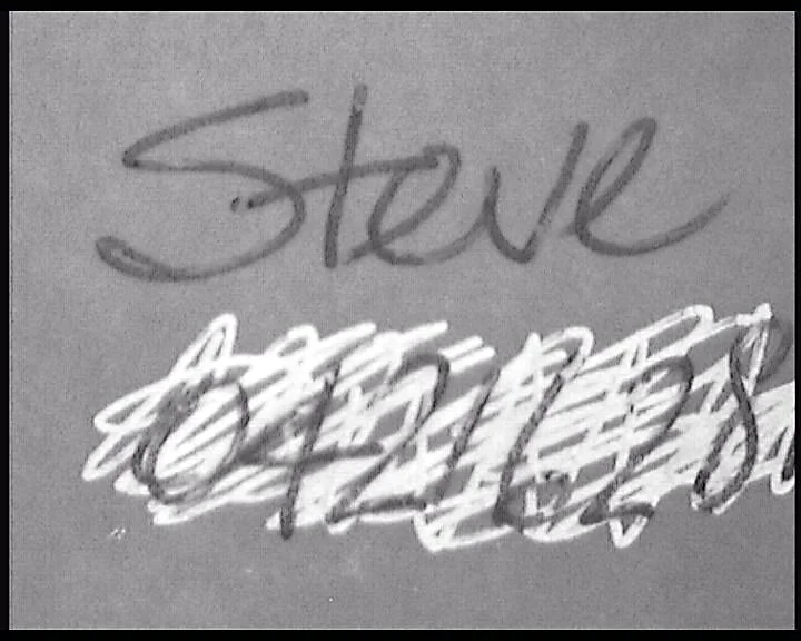 infrared luminescence revealing overwritten writing