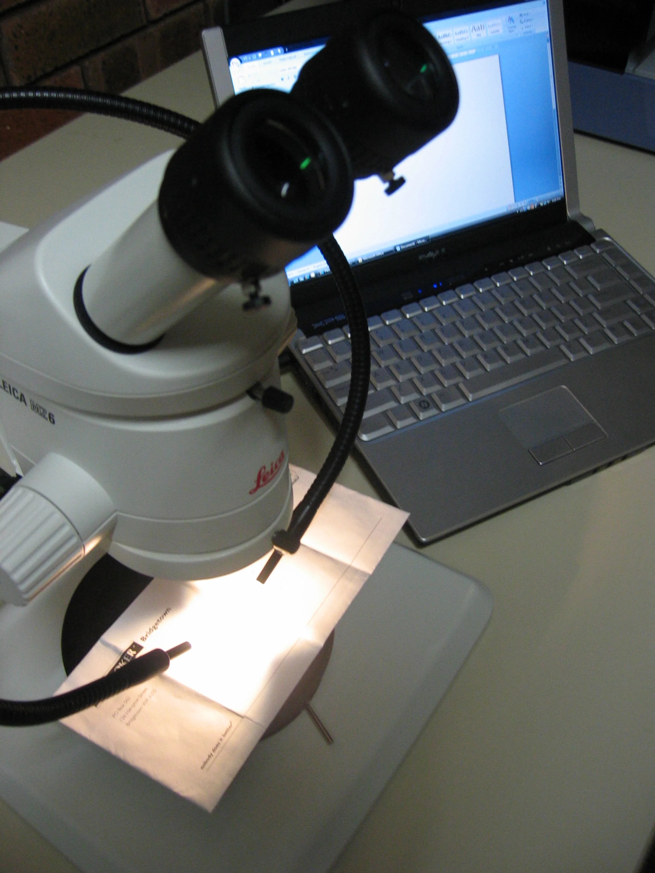 examination under laboratory conditions