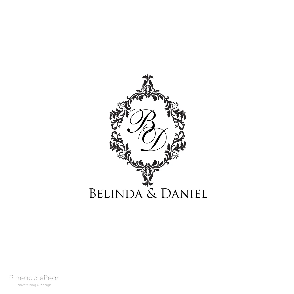 vintage wedding logo design