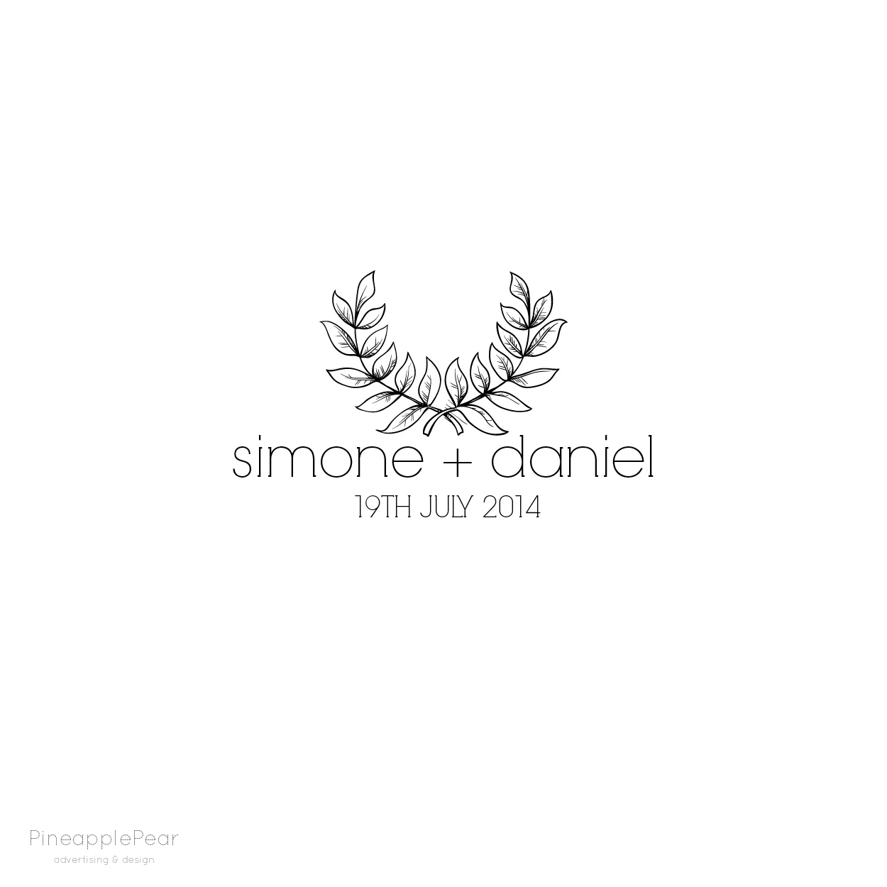 wedding logo design