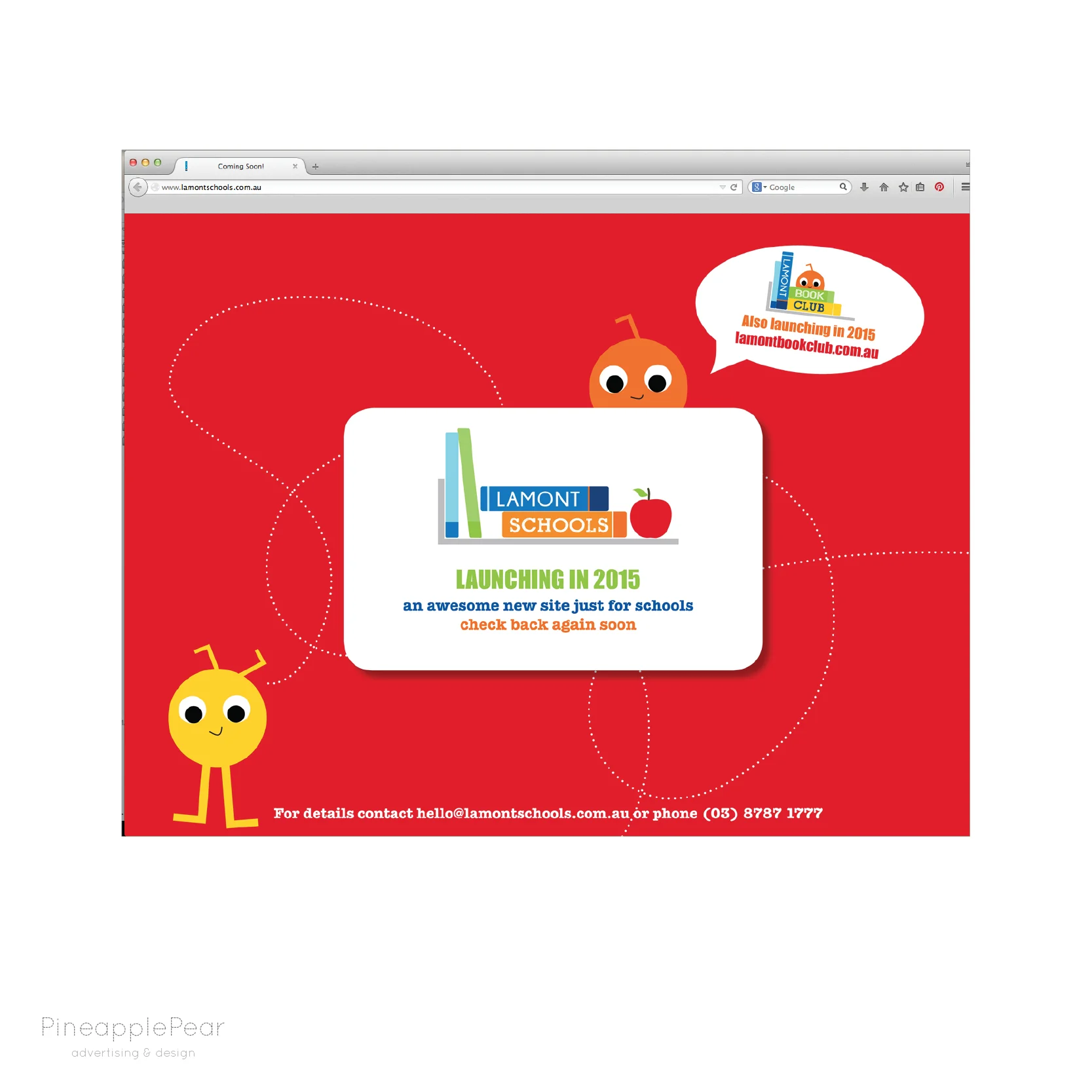 website holding page design | lamont schools