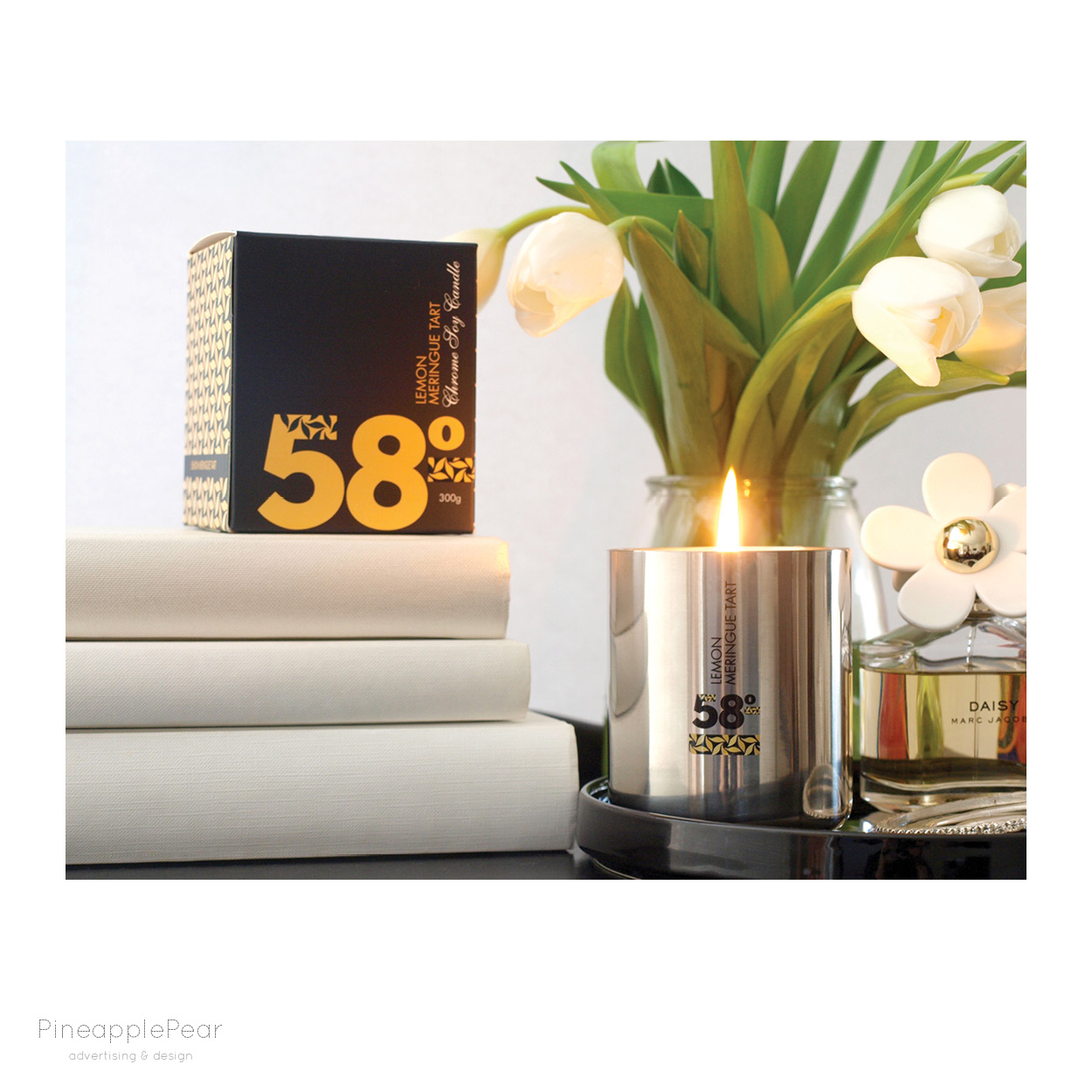 Packaging Design for 58 Degrees Candles