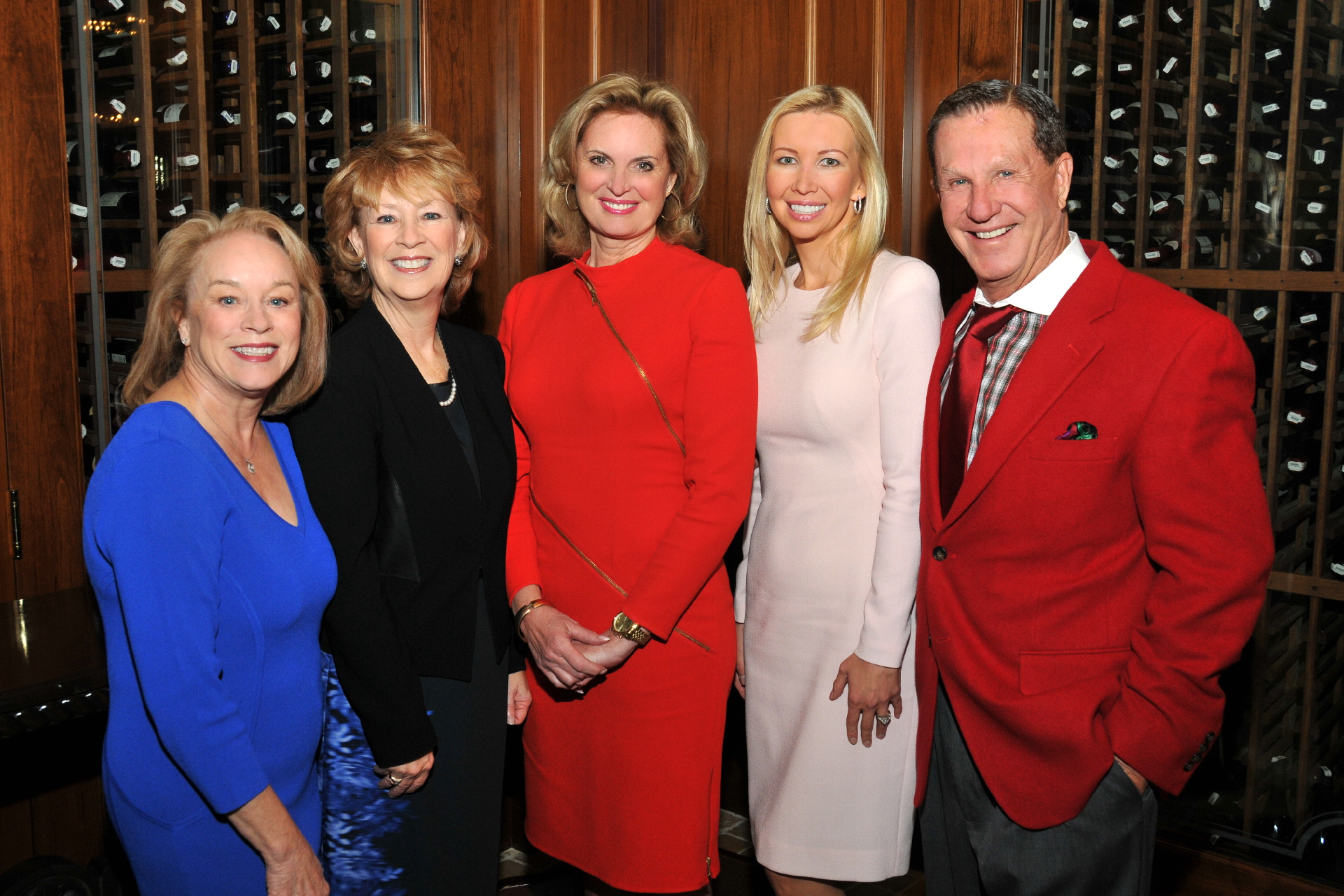 Wanda Garner (event co-chair), Vivian Hardage (event co-chair), Ann Romney (keynote speaker), Geniya Derzhavina, "Papa" Doug Manchester (event Title sponsor). Photo courtesy of Vincent Andrunas.