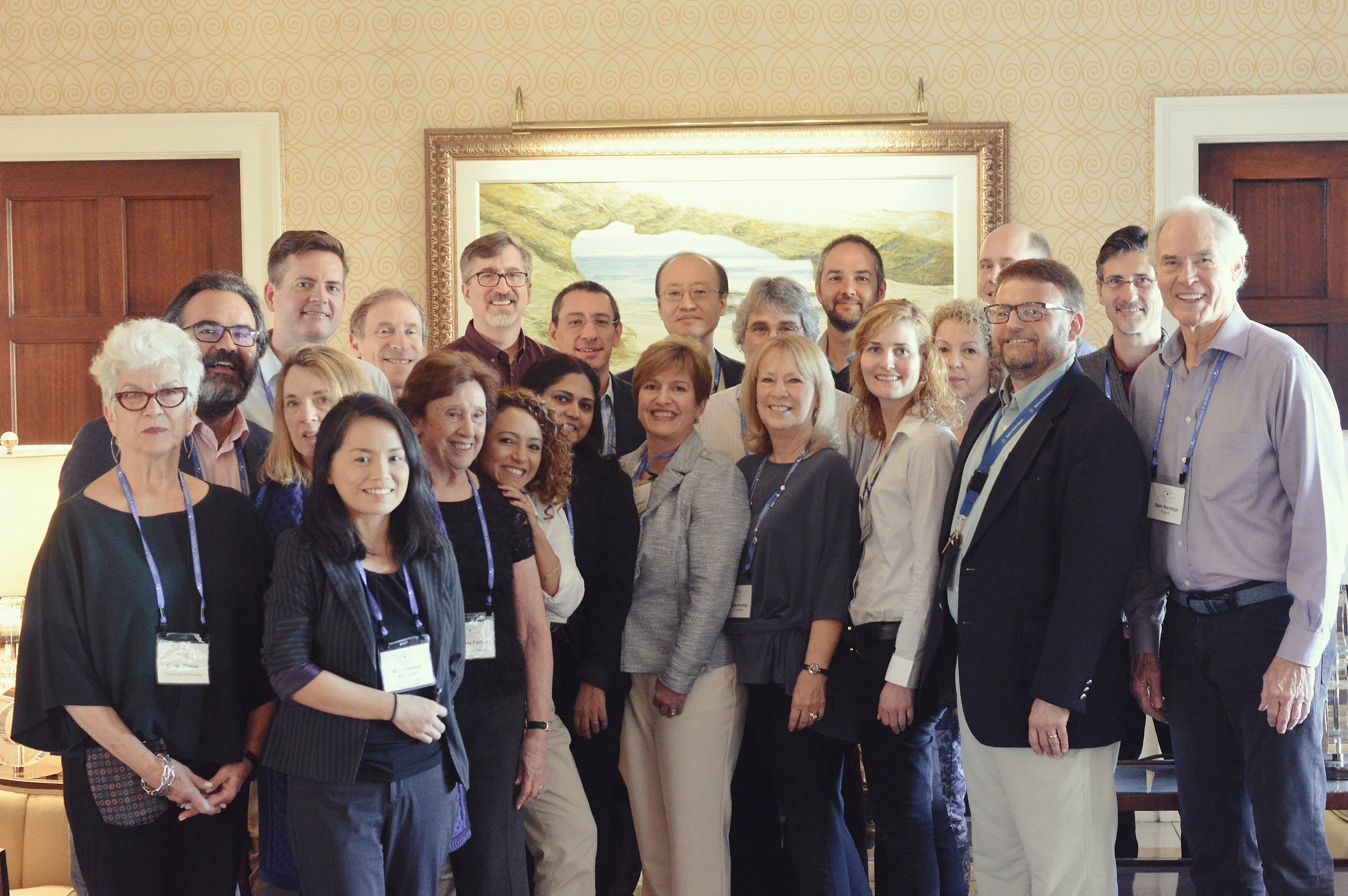 Sam and Vivian Hardage with the researchers from this year’s Symposium