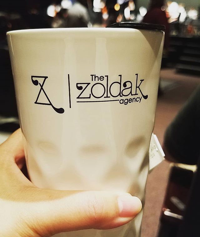 Take our branded mug on the go and send us a snap @thezoldakagency! Our logo has been recognized all over the world. 
#branding #Advertising #marketing #logos