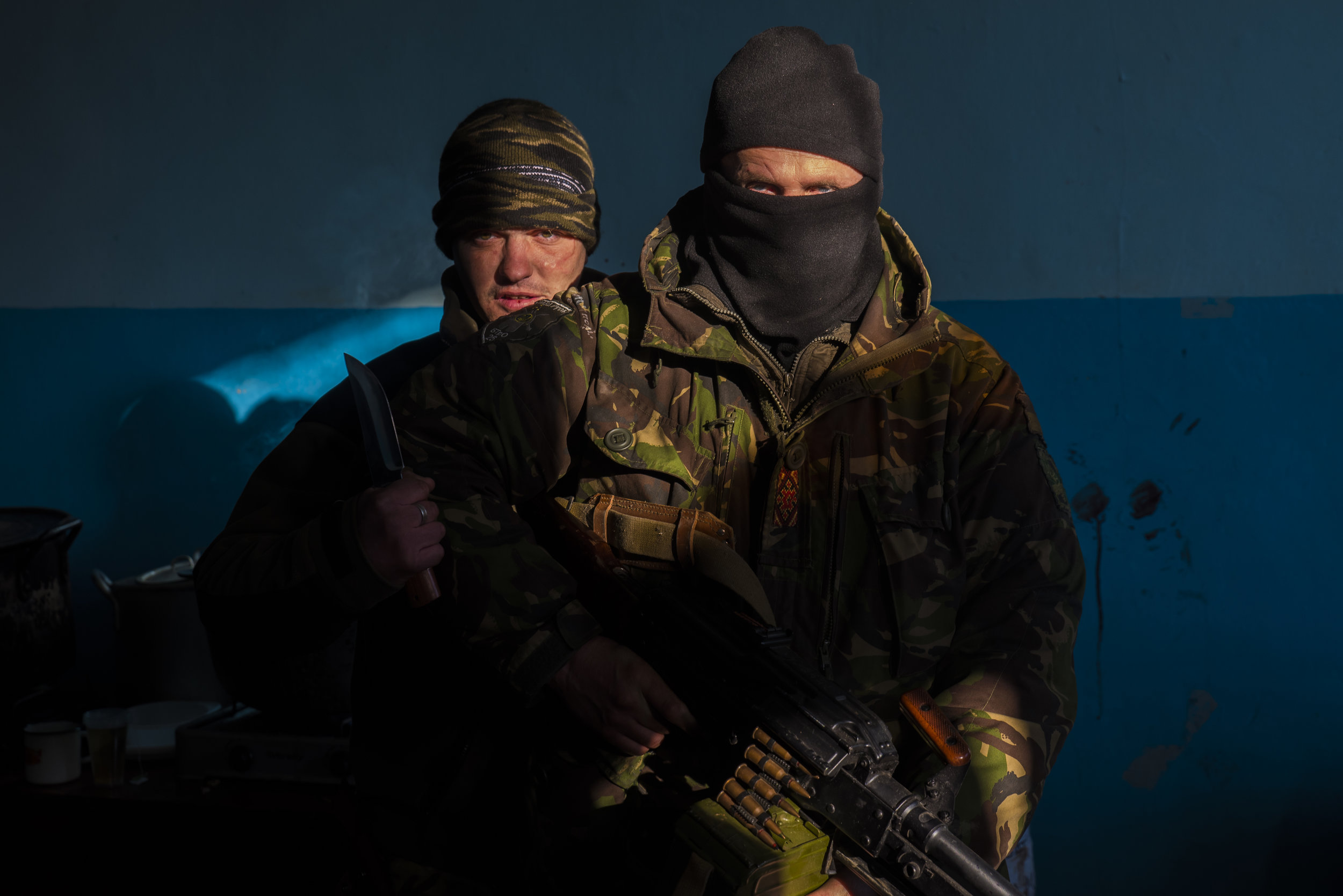   Ukrainian Soldiers after the Battle of Debaltseve. Luhans’ke  