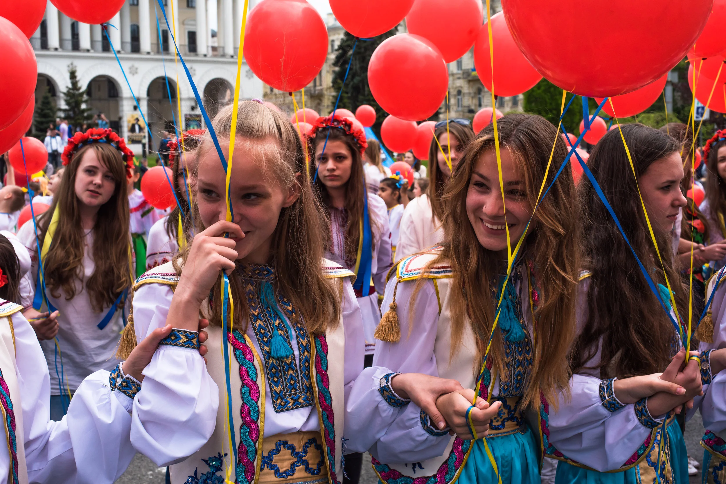 Ukrainian Independence day celebrations near Maidan.