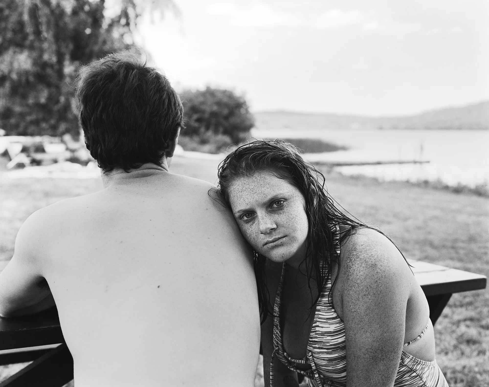 Kara and Michel, Chickawaukie Pond