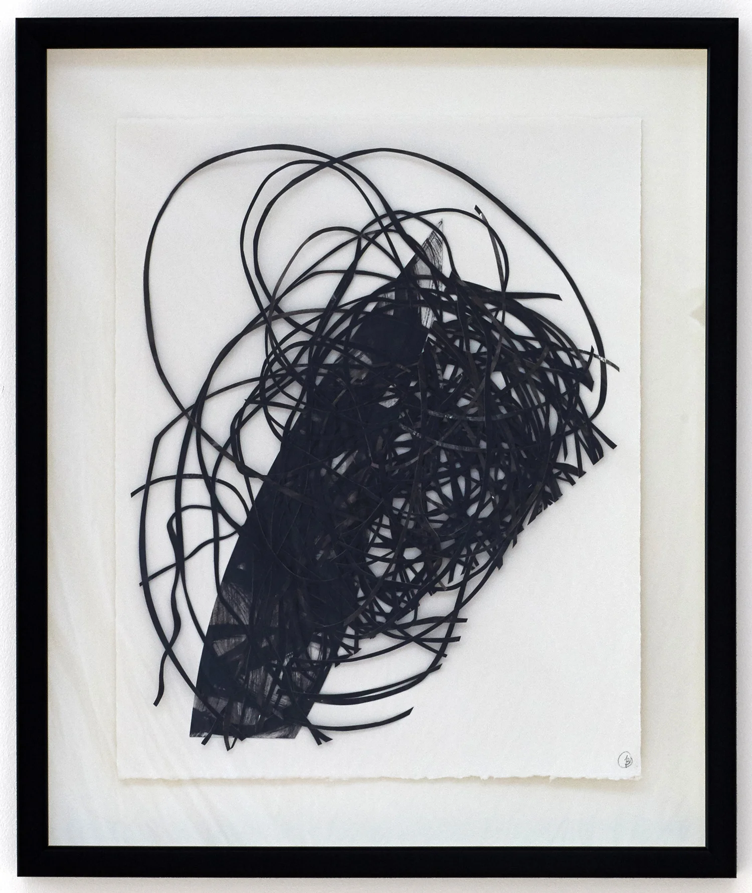 "Untitled I (black layered cut-ups)", 2015