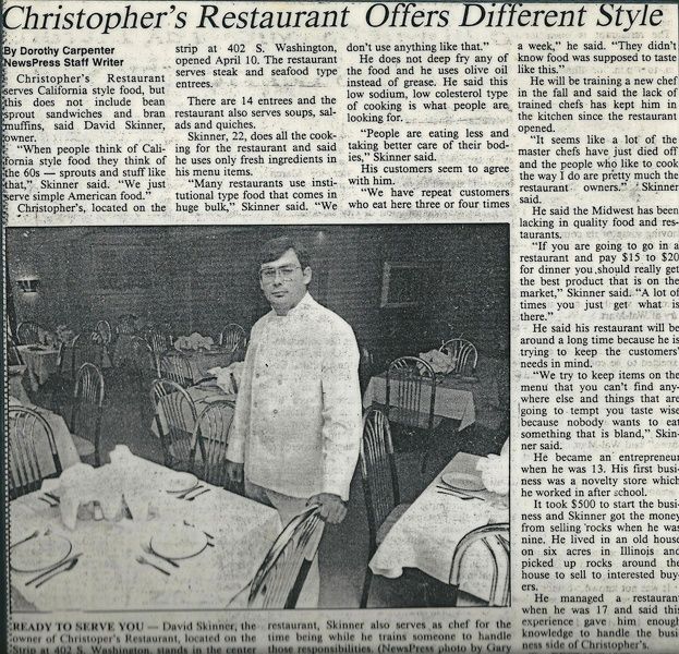 At Christopher's on Washington