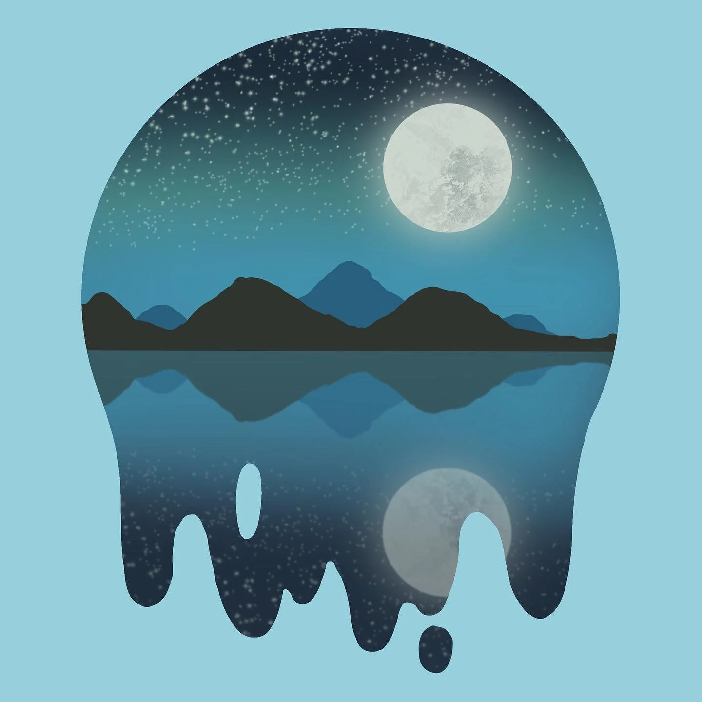 Melting moonlight. Thanks @floortjesart