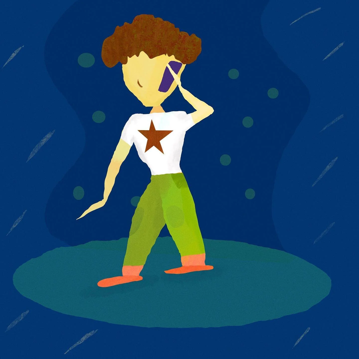 Should be titled &ldquo;guy still learning procreate&rdquo; but its Busy Guy